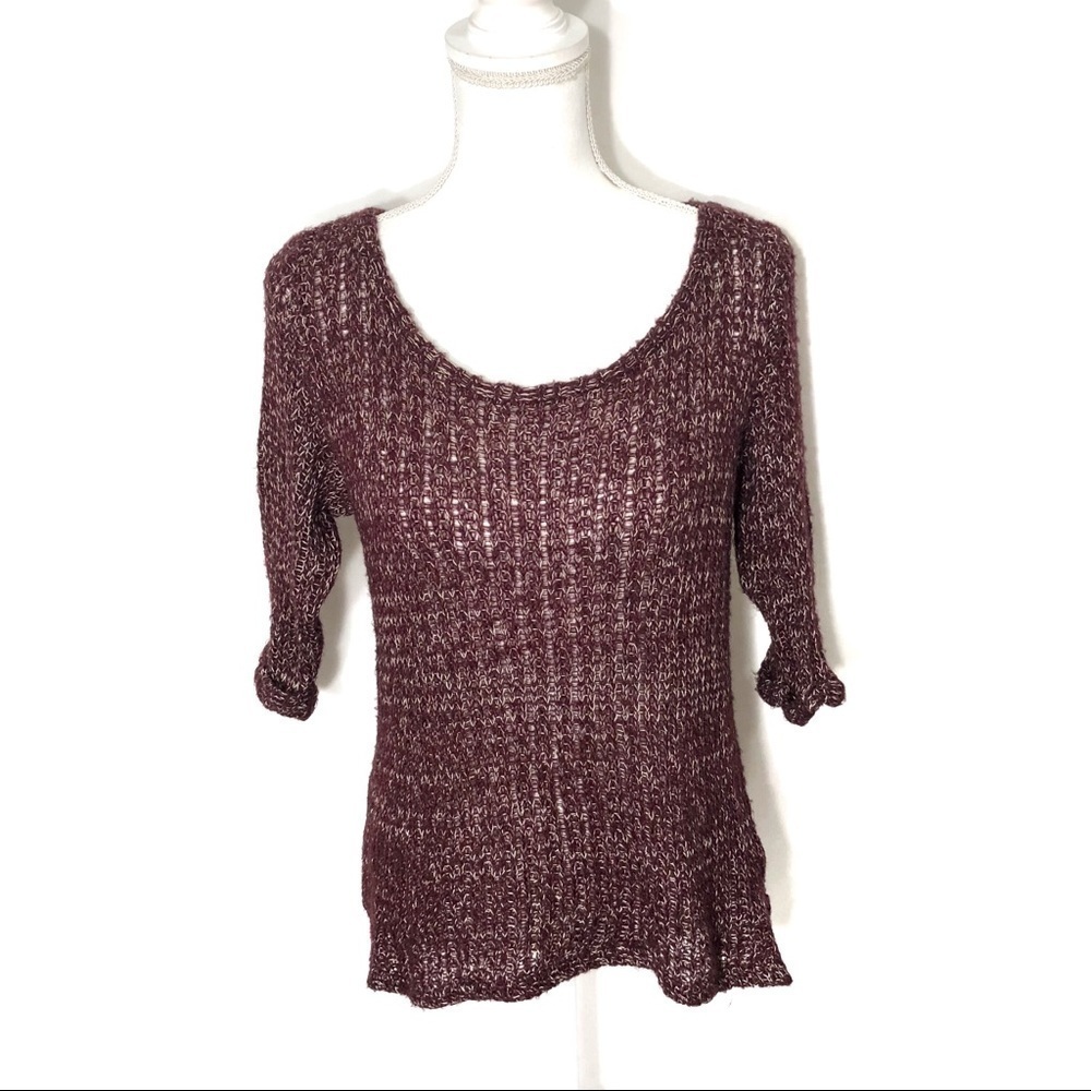 Topshop Purple Fuzzy Sweater Sz 4 Women’s Knit